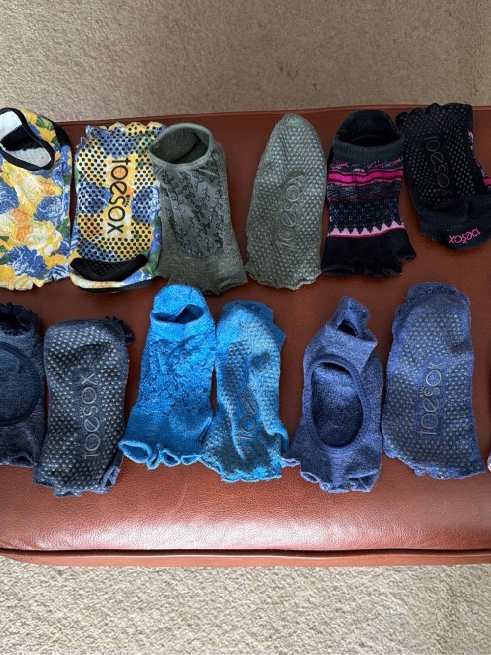 Great Condition, Toe Sox Grip Socks in an Assortment of Colors